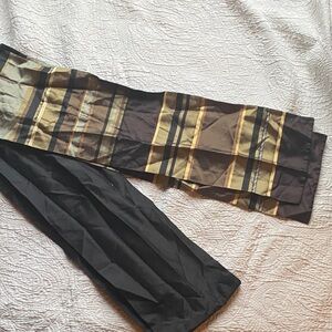 MaxMara Black and Gold Accent Scarf